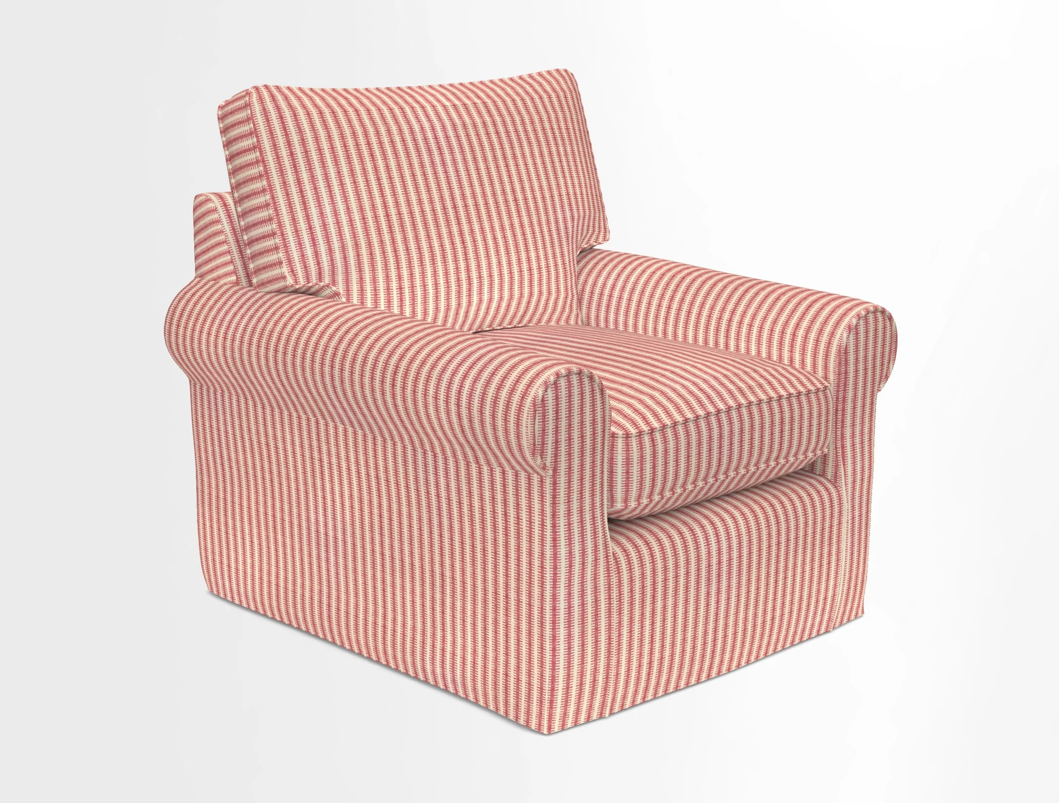 Bignor Chair in Two Tone Plain Biscuit. Loose cover option available
