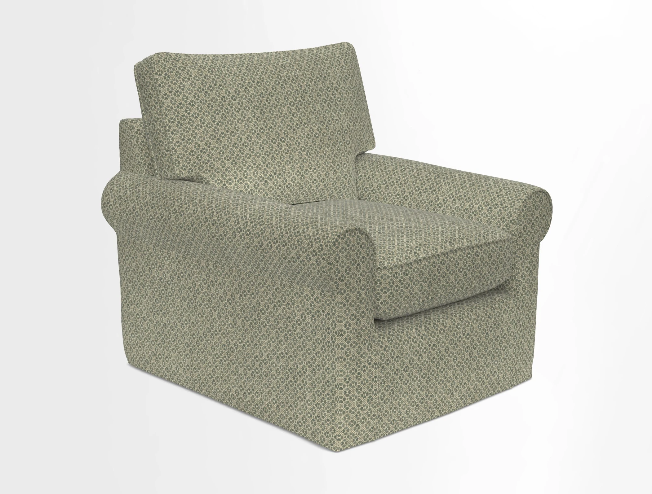 Bignor Chair in Two Tone Plain Biscuit. Loose cover option available