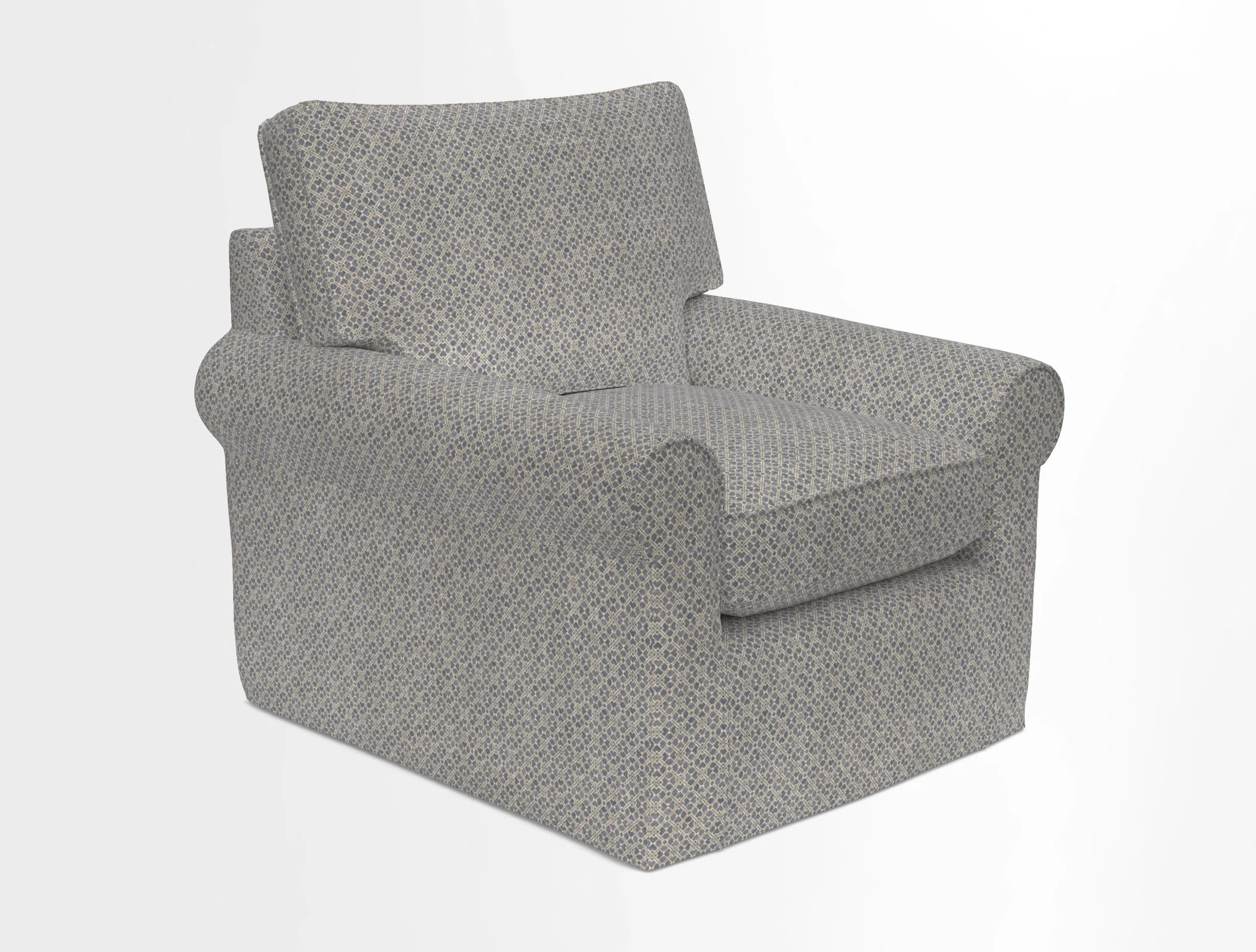 Bignor Chair in Two Tone Plain Biscuit. Loose cover option available