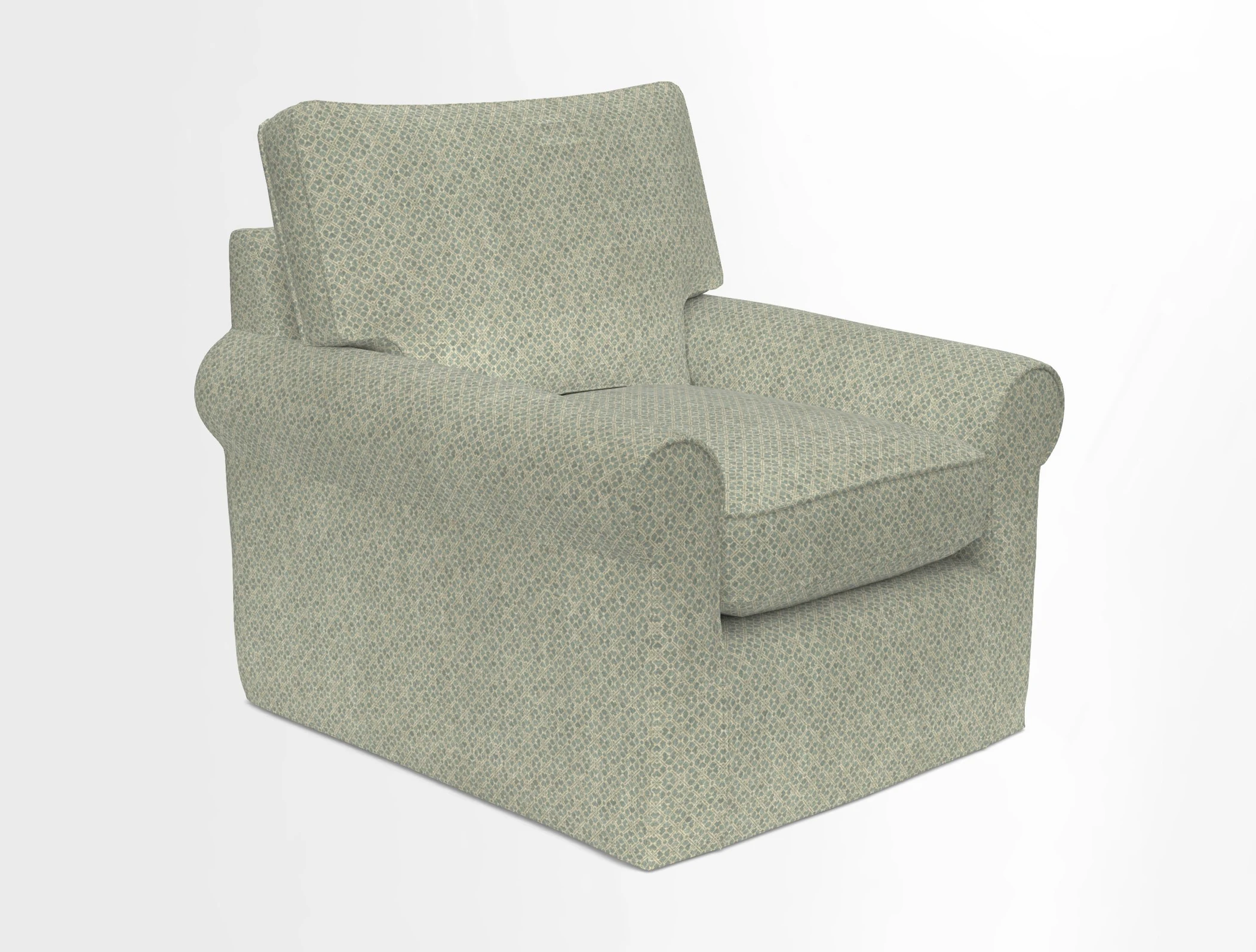 Bignor Chair in Two Tone Plain Biscuit. Loose cover option available