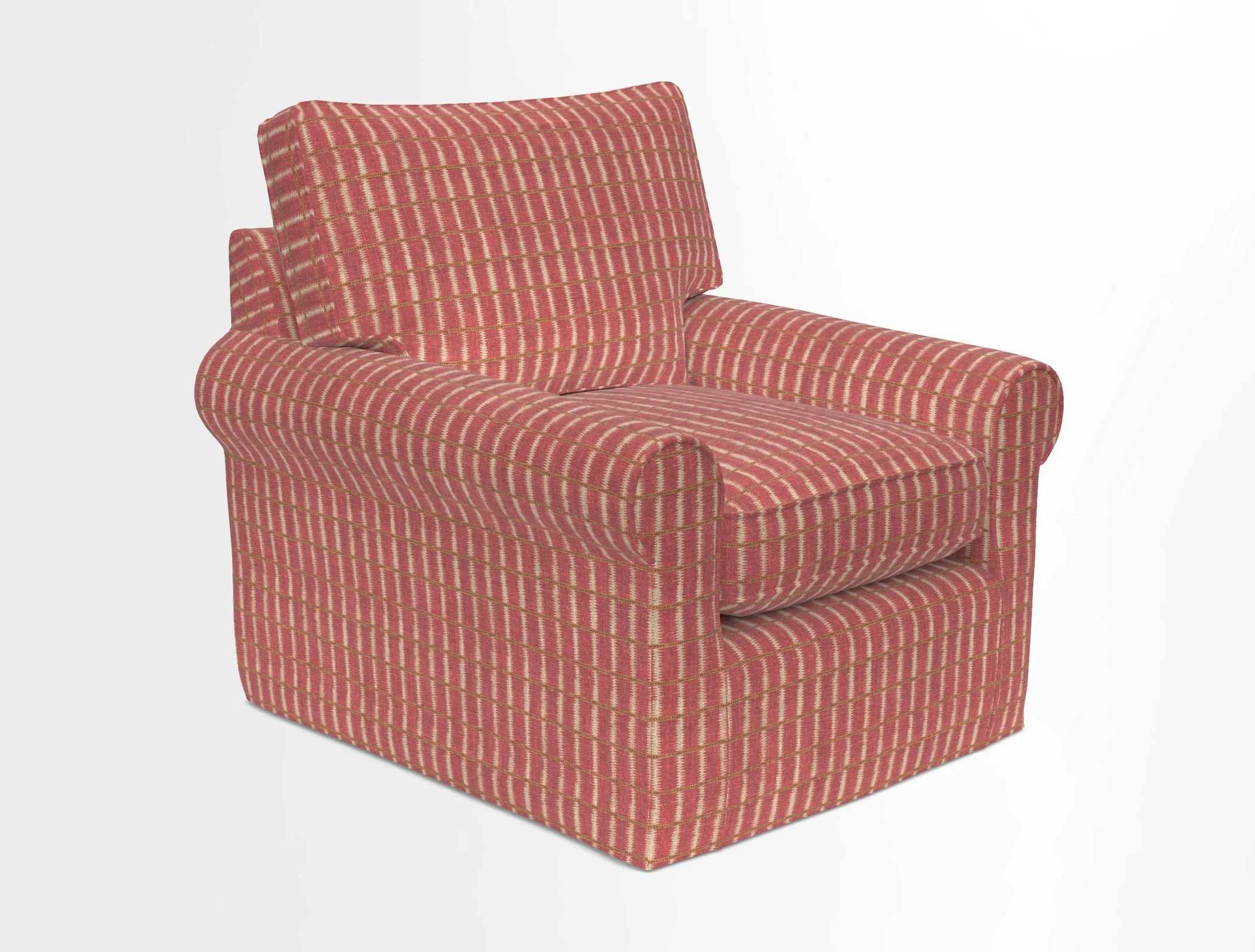 Bignor Chair in Two Tone Plain Biscuit. Loose cover option available