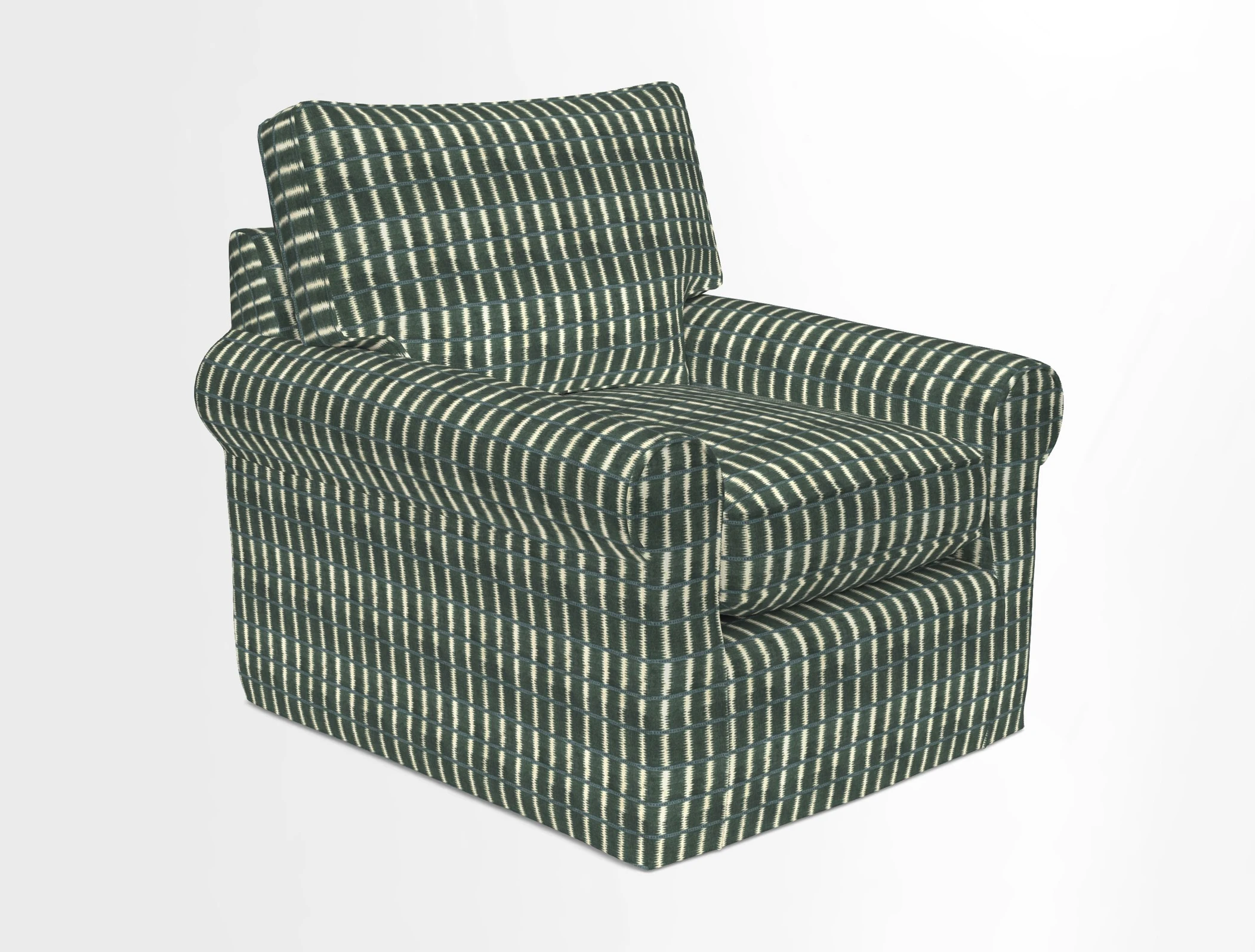 Bignor Chair in Two Tone Plain Biscuit. Loose cover option available