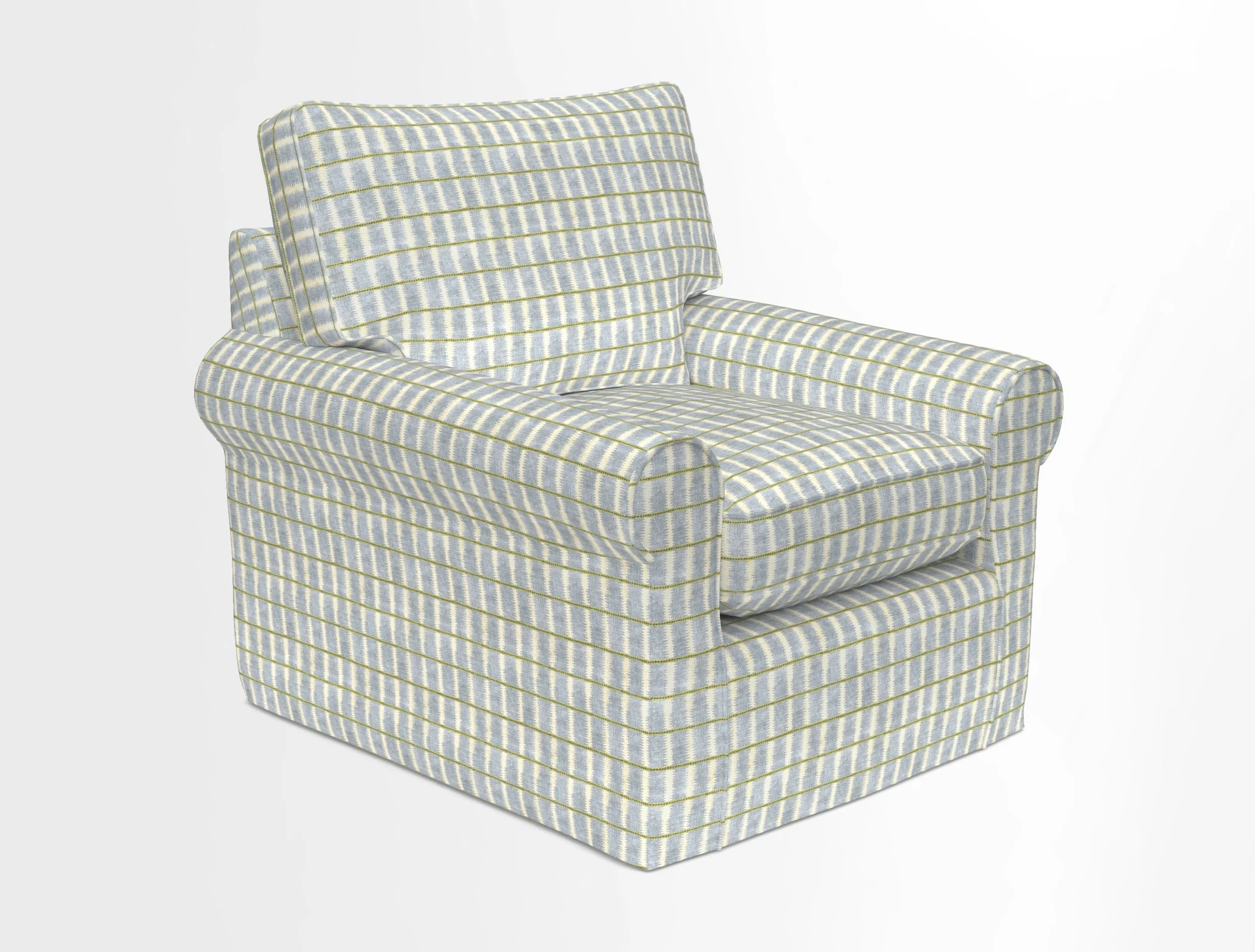 Bignor Chair in Two Tone Plain Biscuit. Loose cover option available