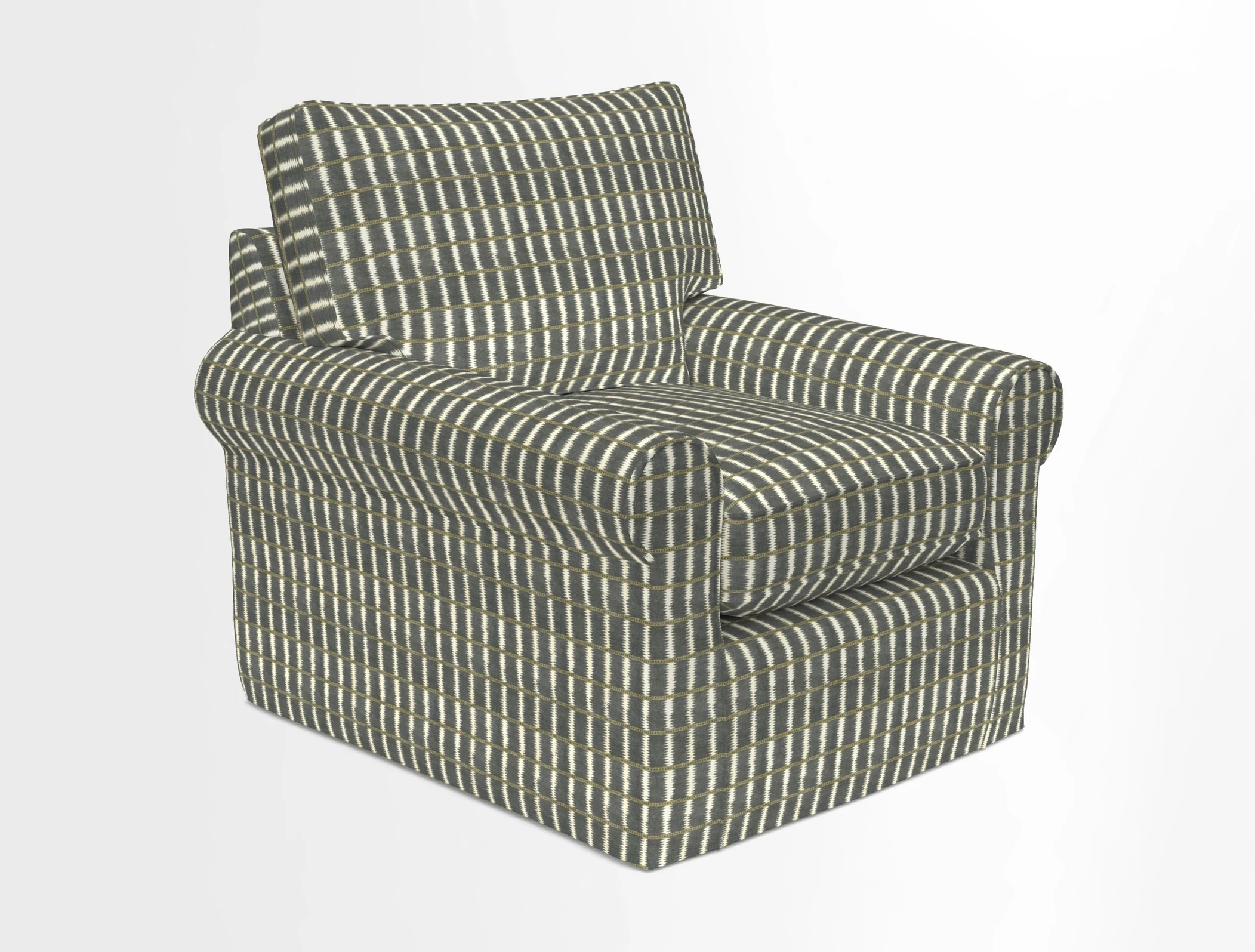 Bignor Chair in Two Tone Plain Biscuit. Loose cover option available