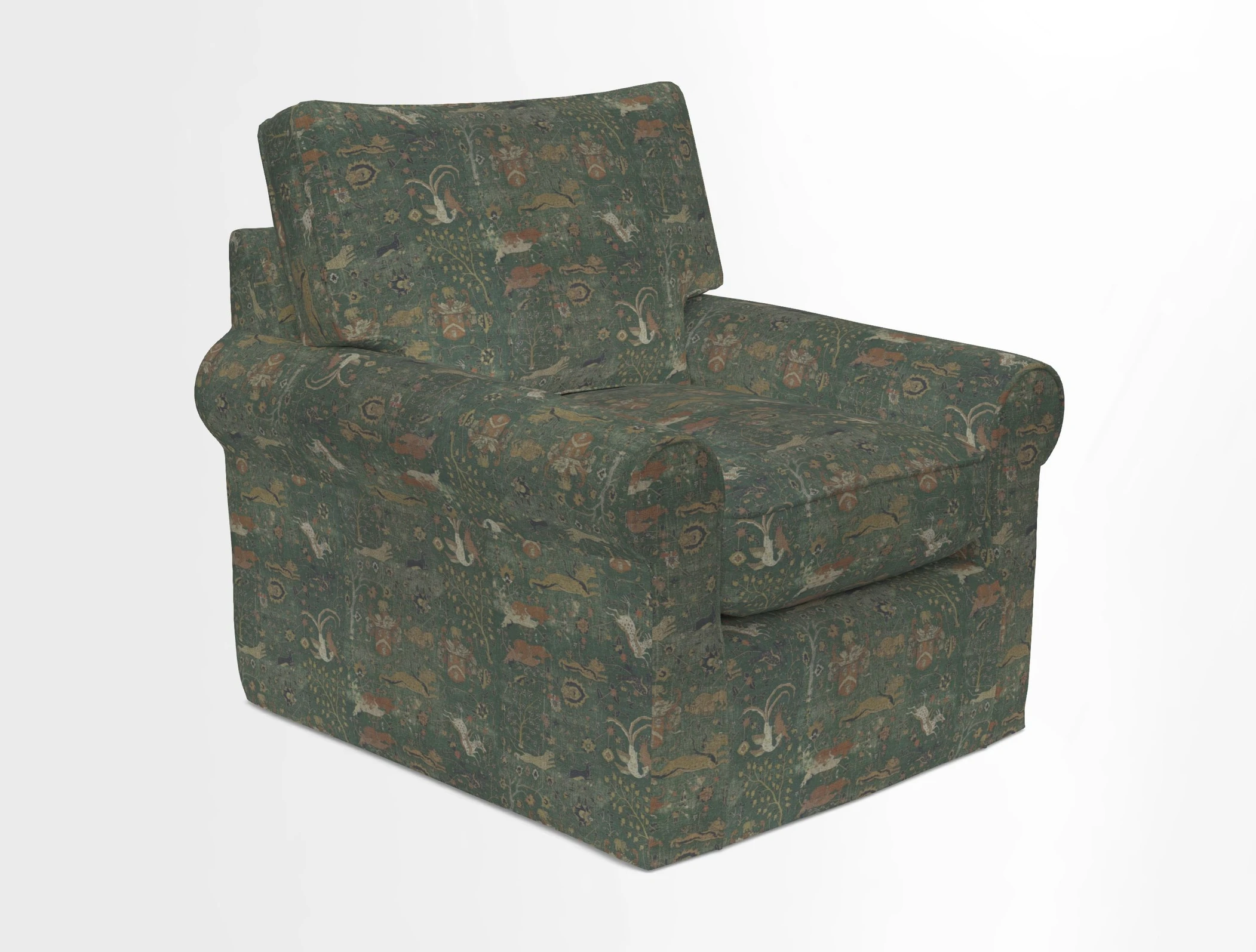 Bignor Chair in Two Tone Plain Biscuit. Loose cover option available