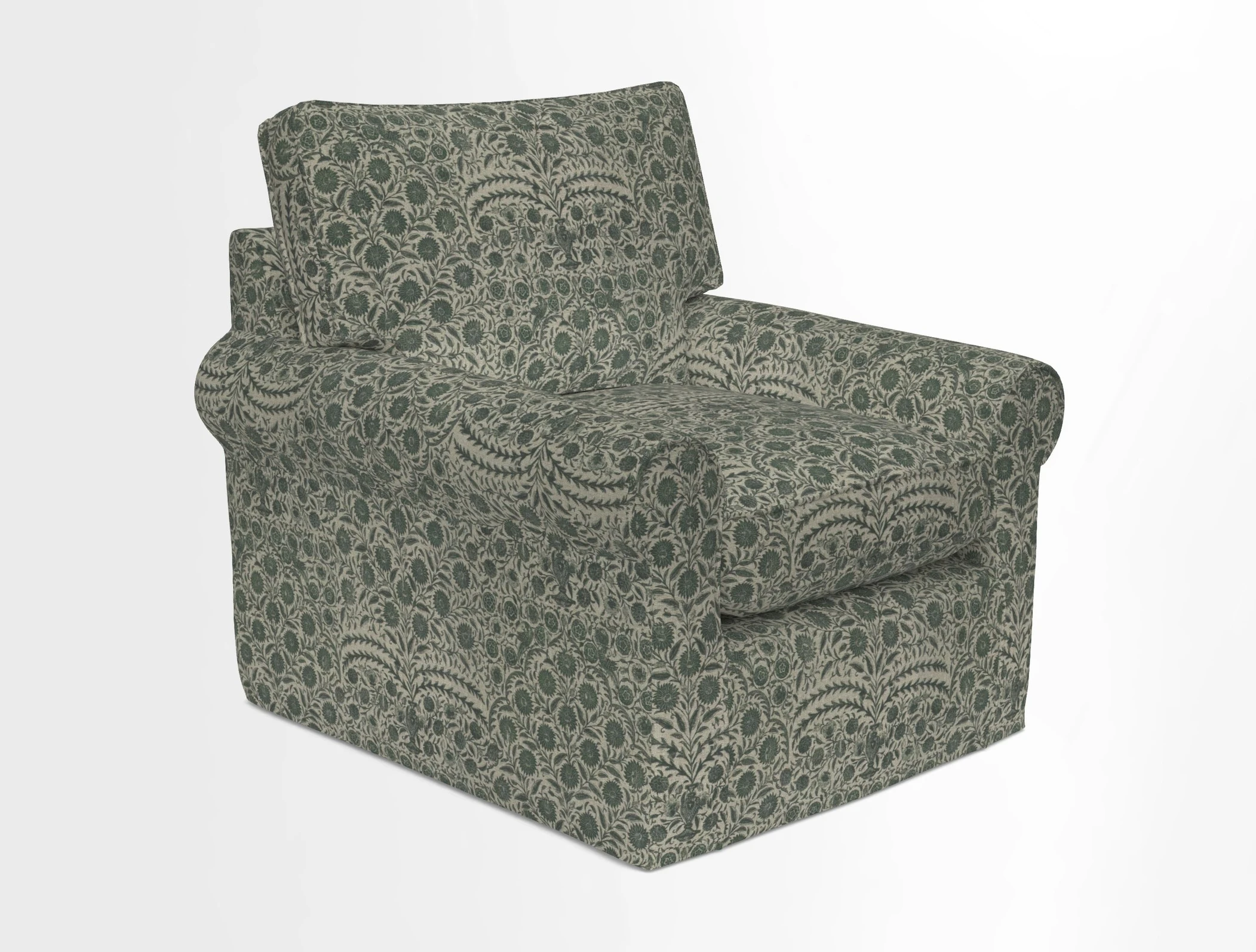 Bignor Chair in Two Tone Plain Biscuit. Loose cover option available