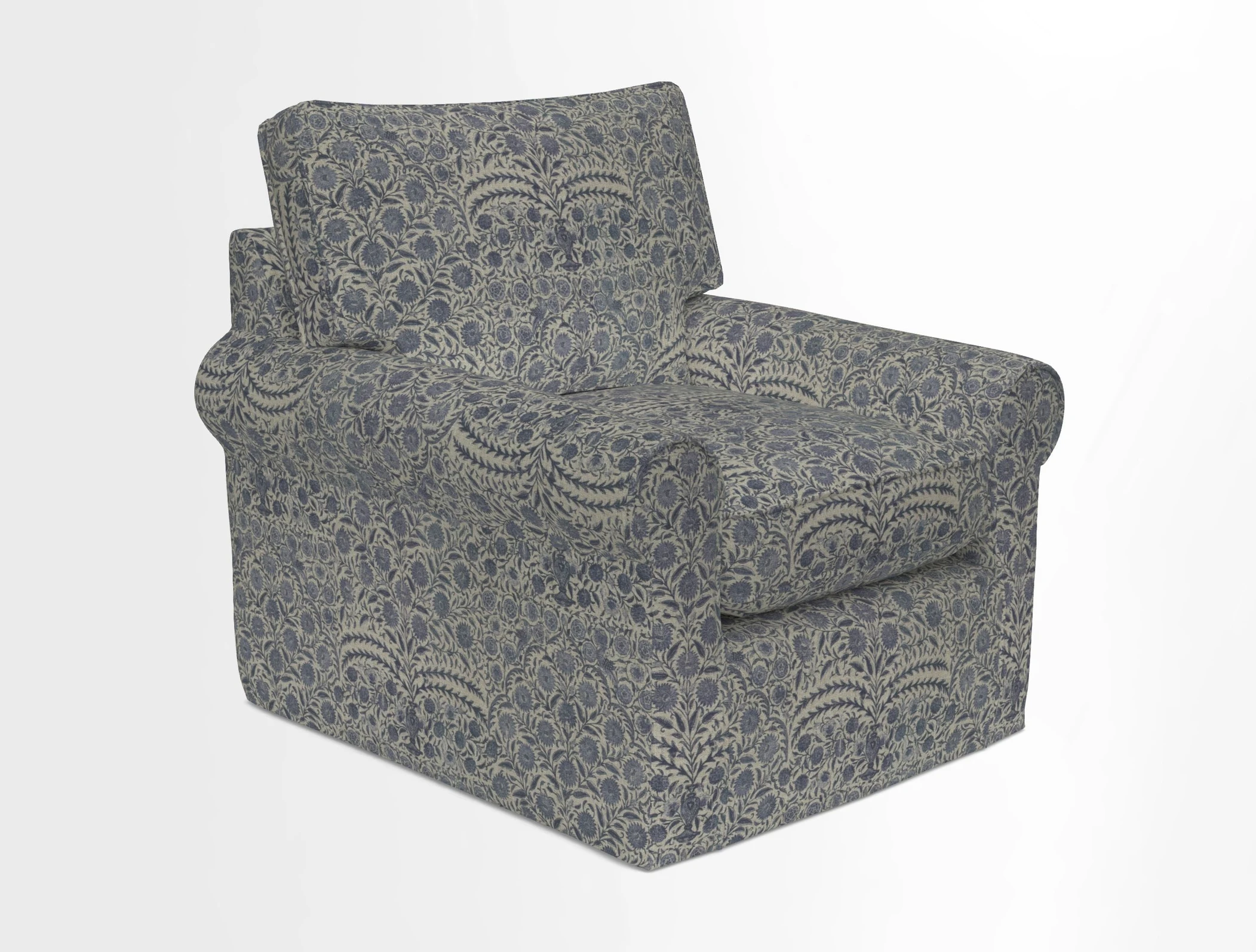 Bignor Chair in Two Tone Plain Biscuit. Loose cover option available