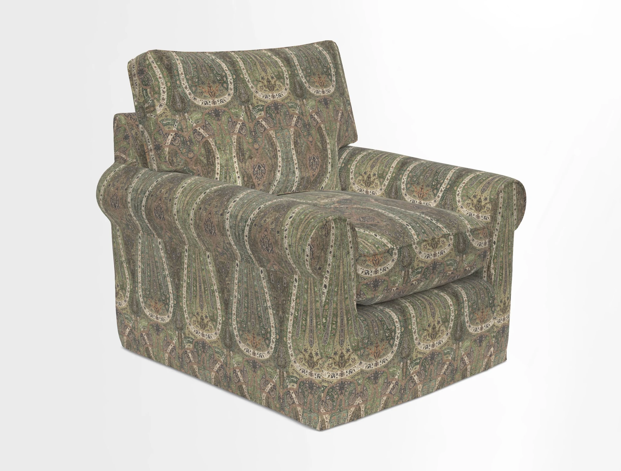 Bignor Chair in Two Tone Plain Biscuit. Loose cover option available