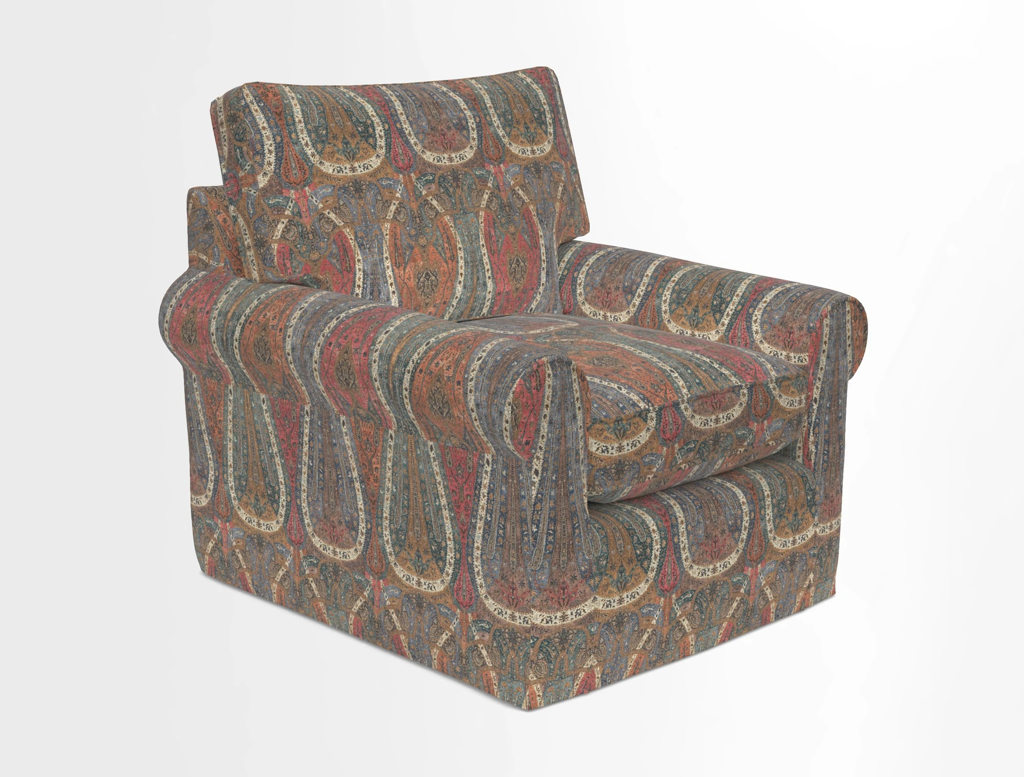 Bignor Chair in Two Tone Plain Biscuit. Loose cover option available