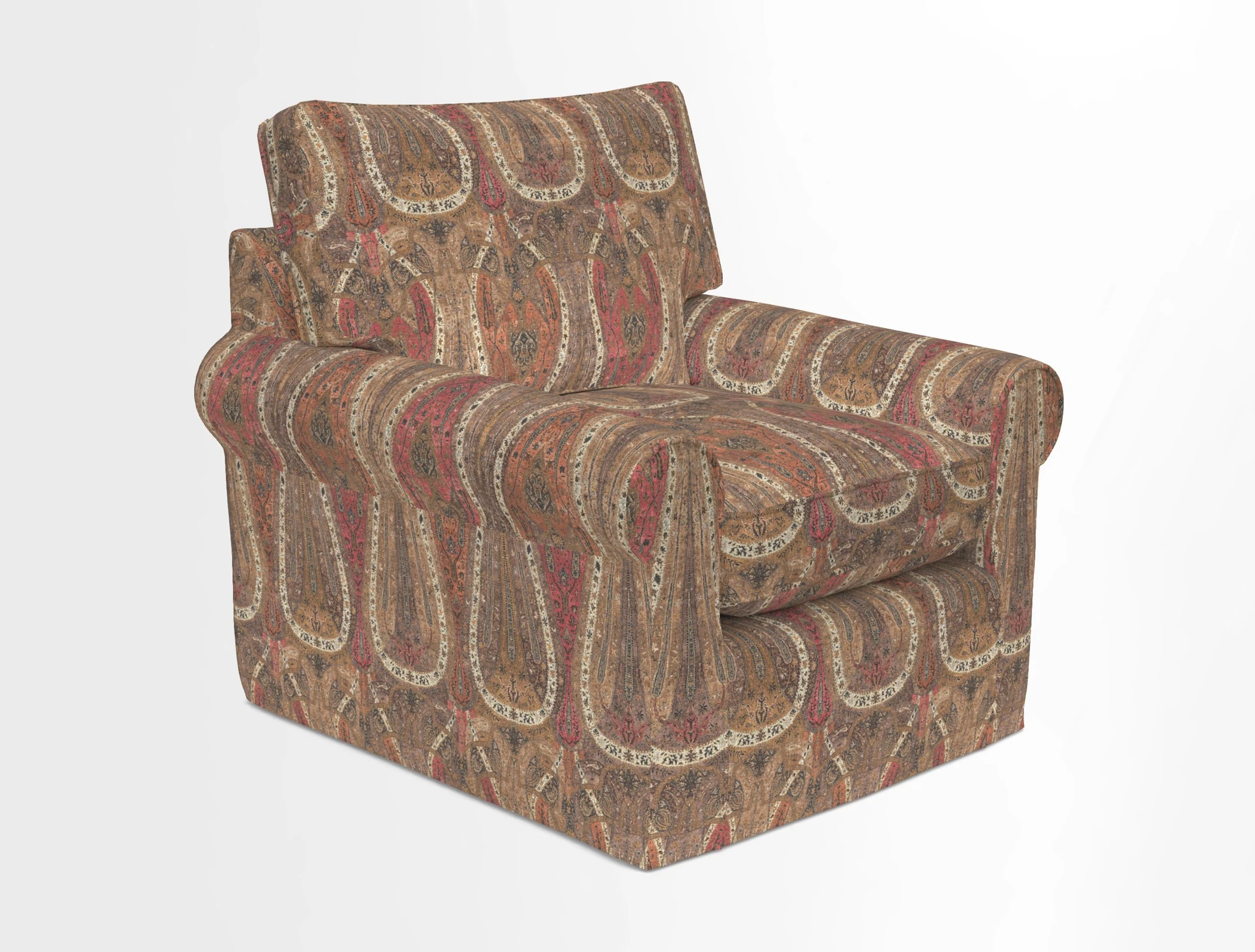 Bignor Chair in Two Tone Plain Biscuit. Loose cover option available