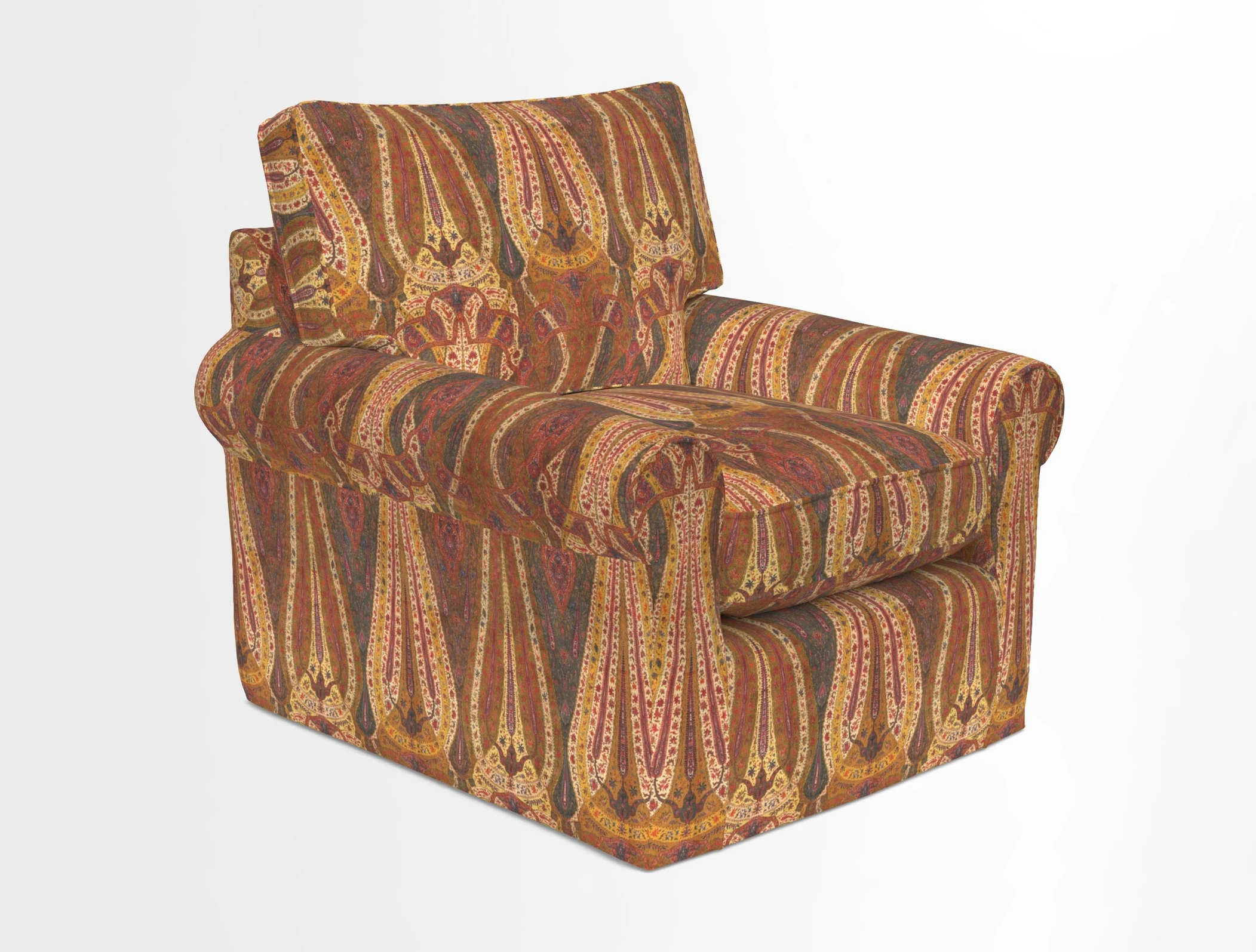 Bignor Chair in Two Tone Plain Biscuit. Loose cover option available
