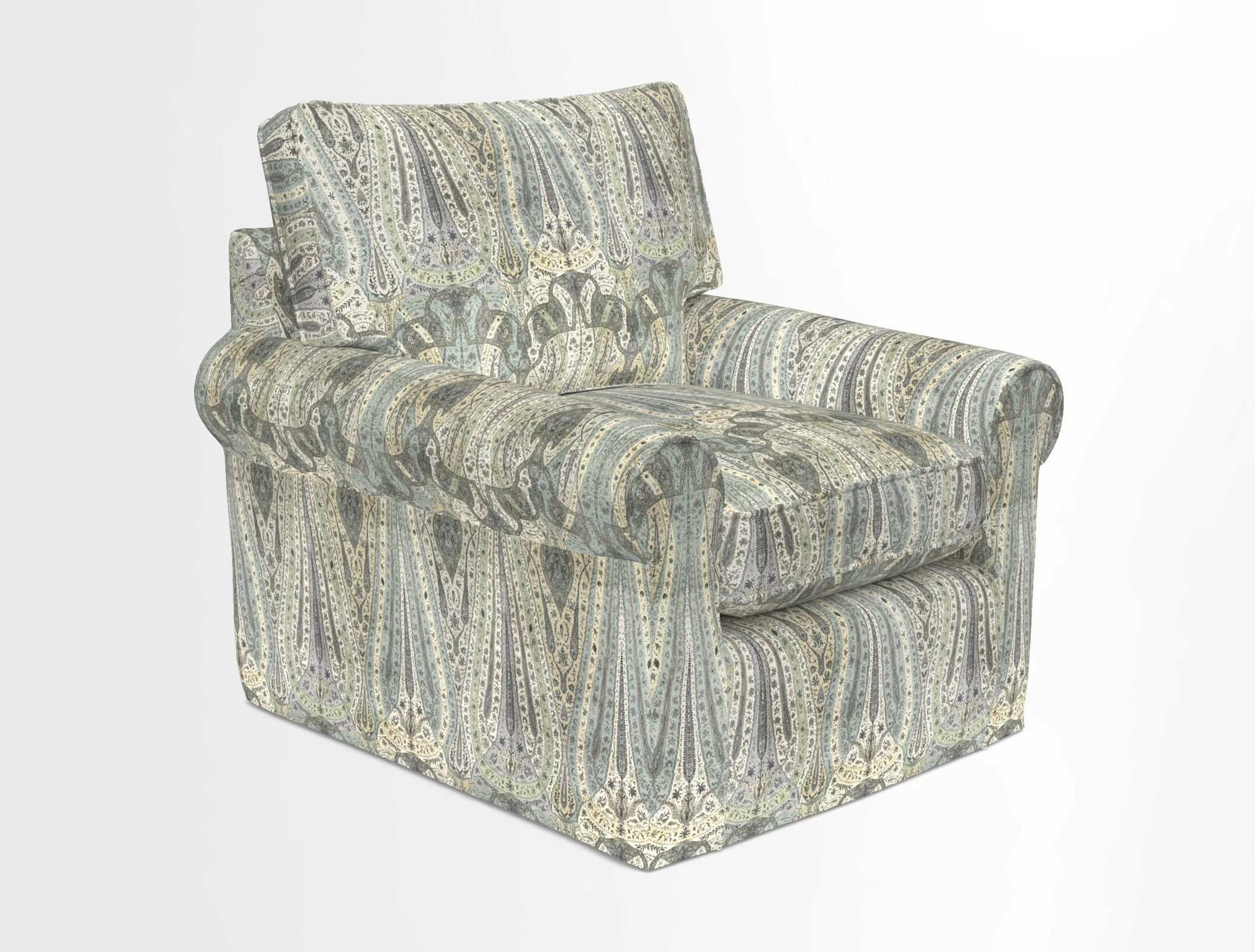 Bignor Chair in Two Tone Plain Biscuit. Loose cover option available