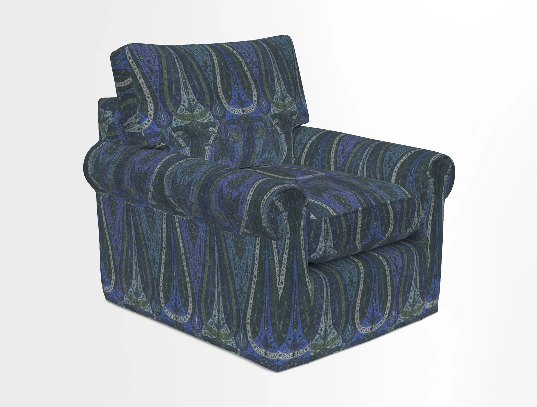Bignor Chair in Two Tone Plain Biscuit. Loose cover option available
