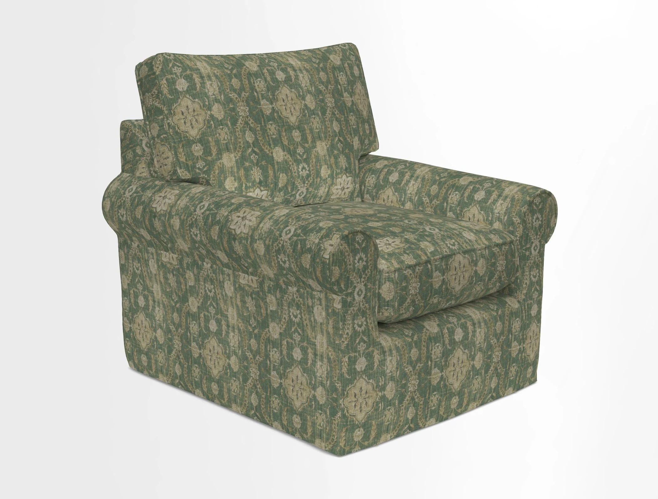 Bignor Chair in Two Tone Plain Biscuit. Loose cover option available