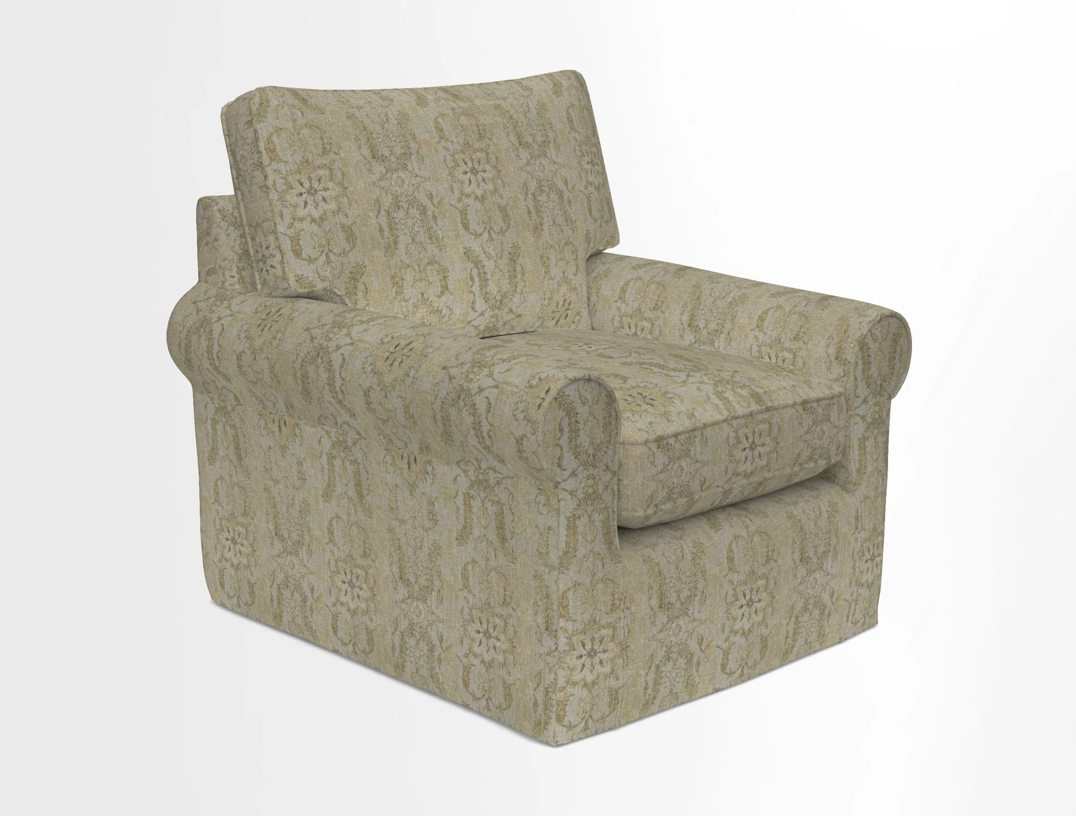 Bignor Chair in Two Tone Plain Biscuit. Loose cover option available