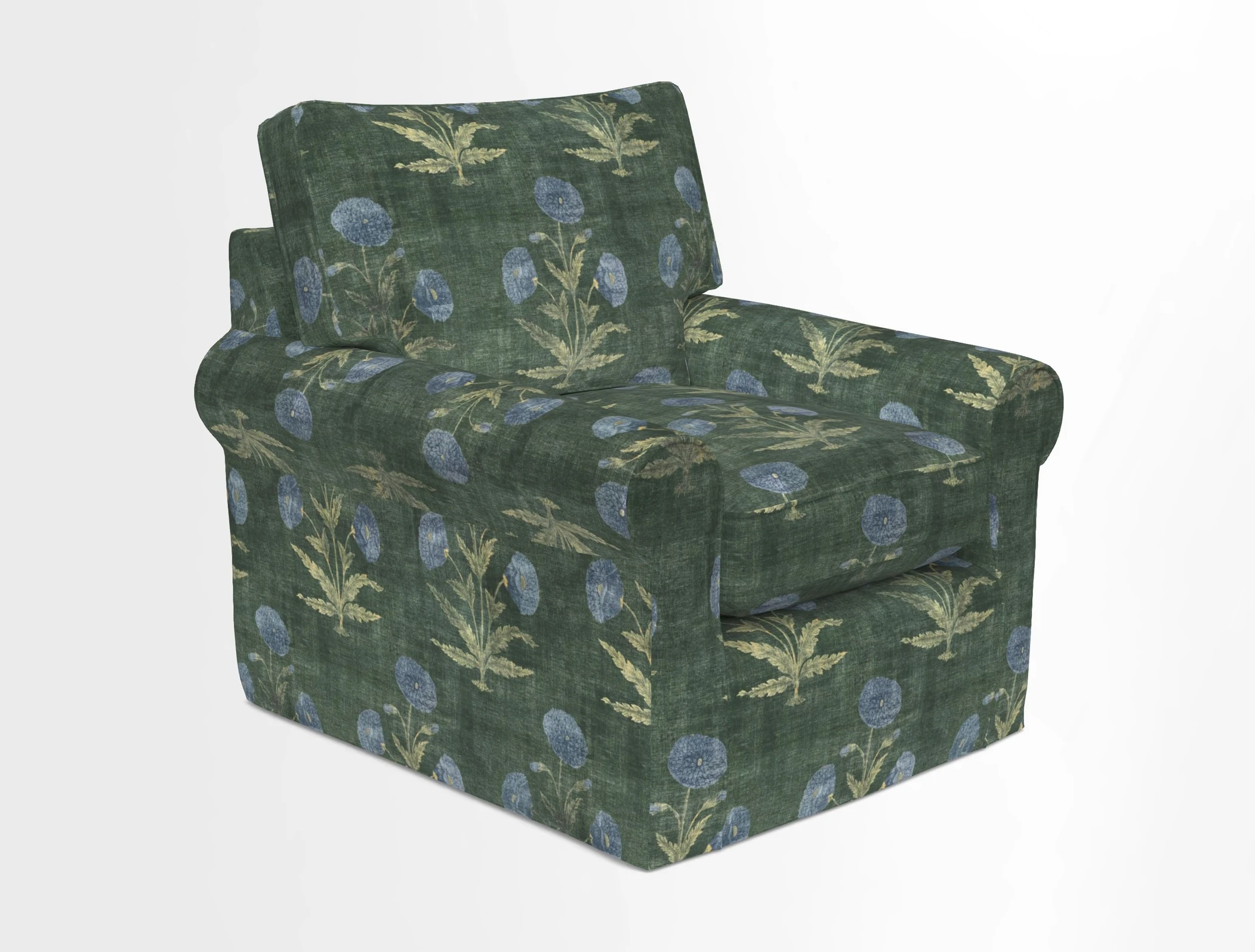 Bignor Chair in Two Tone Plain Biscuit. Loose cover option available
