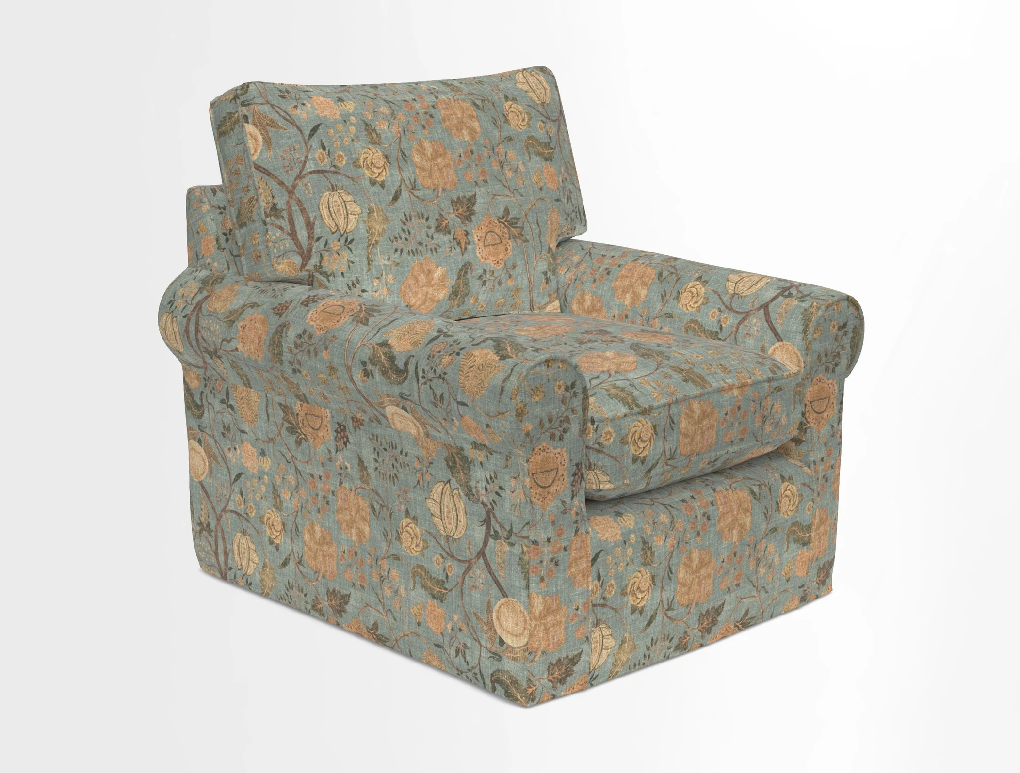 Bignor Chair in Two Tone Plain Biscuit. Loose cover option available