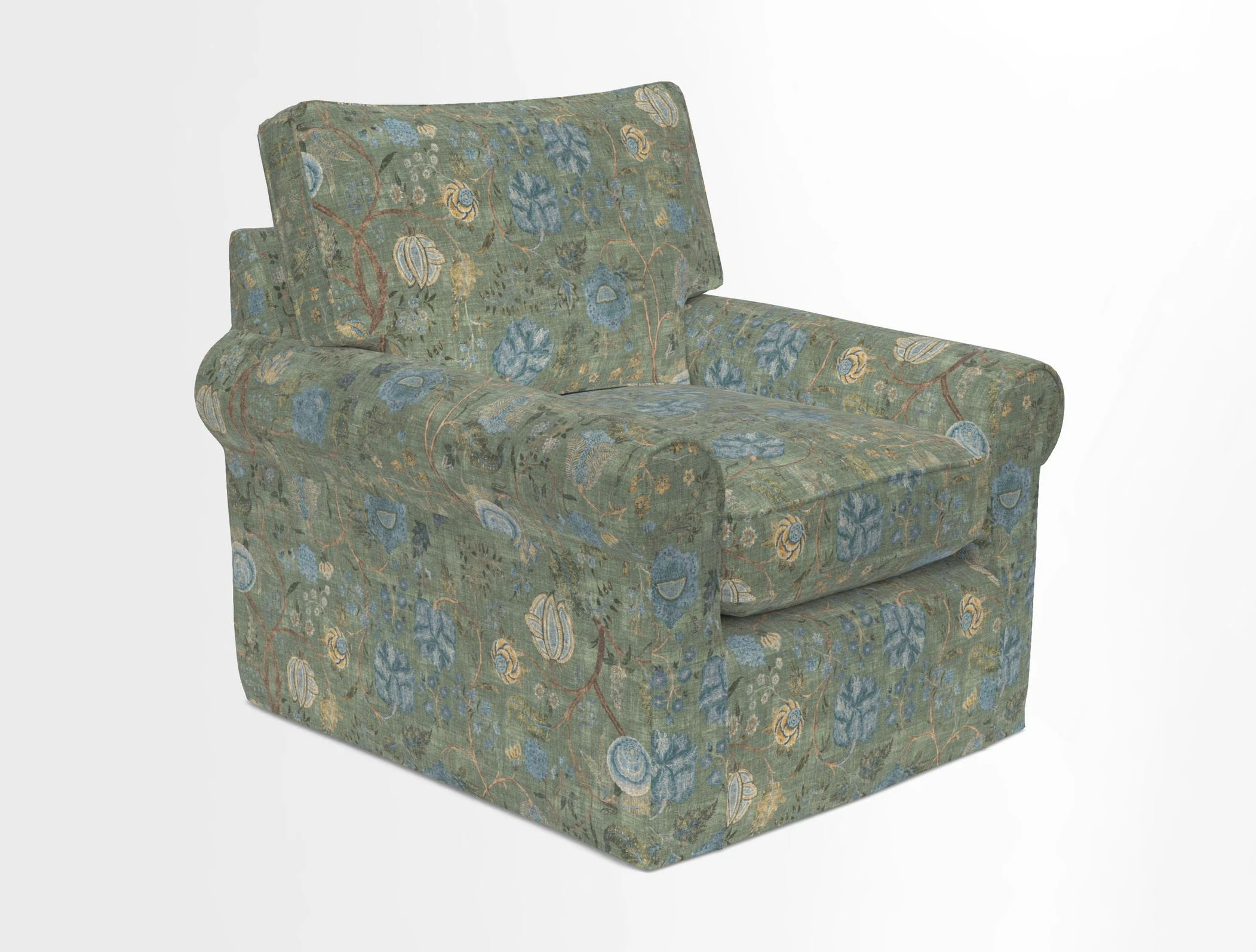Bignor Chair in Two Tone Plain Biscuit. Loose cover option available