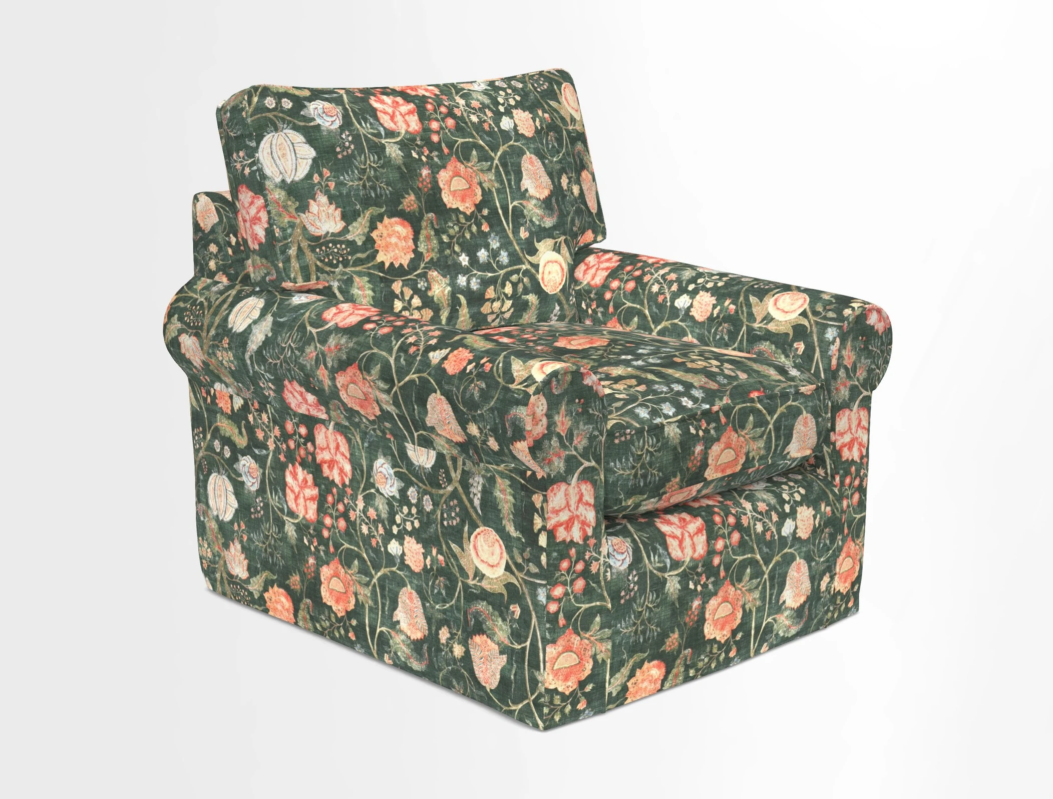 Bignor Chair in Two Tone Plain Biscuit. Loose cover option available