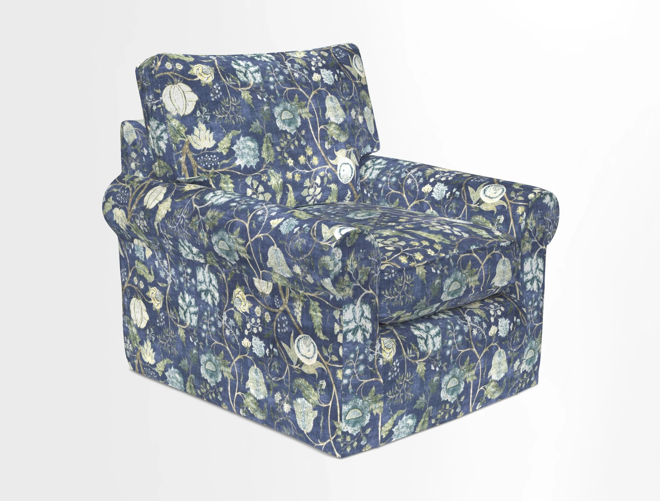 Bignor Chair in Two Tone Plain Biscuit. Loose cover option available
