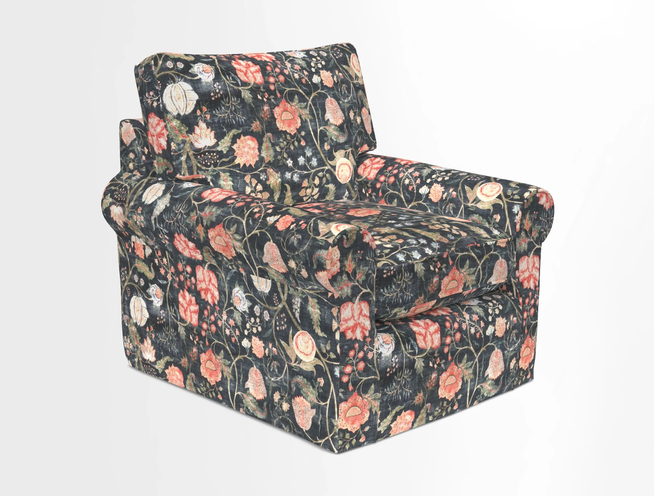 Bignor Chair in Two Tone Plain Biscuit. Loose cover option available