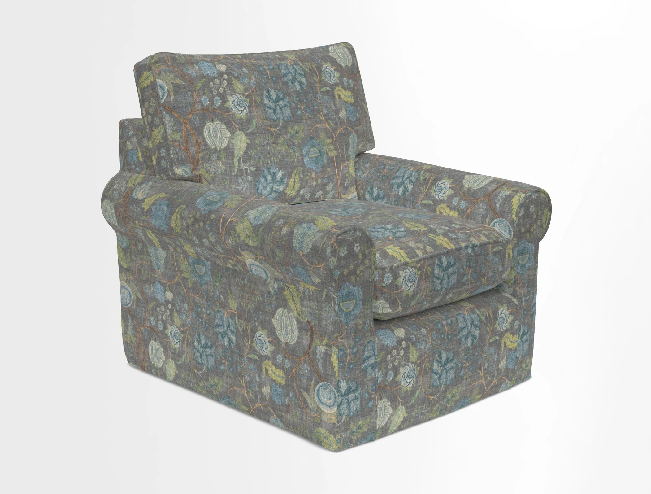 Bignor Chair in Two Tone Plain Biscuit. Loose cover option available