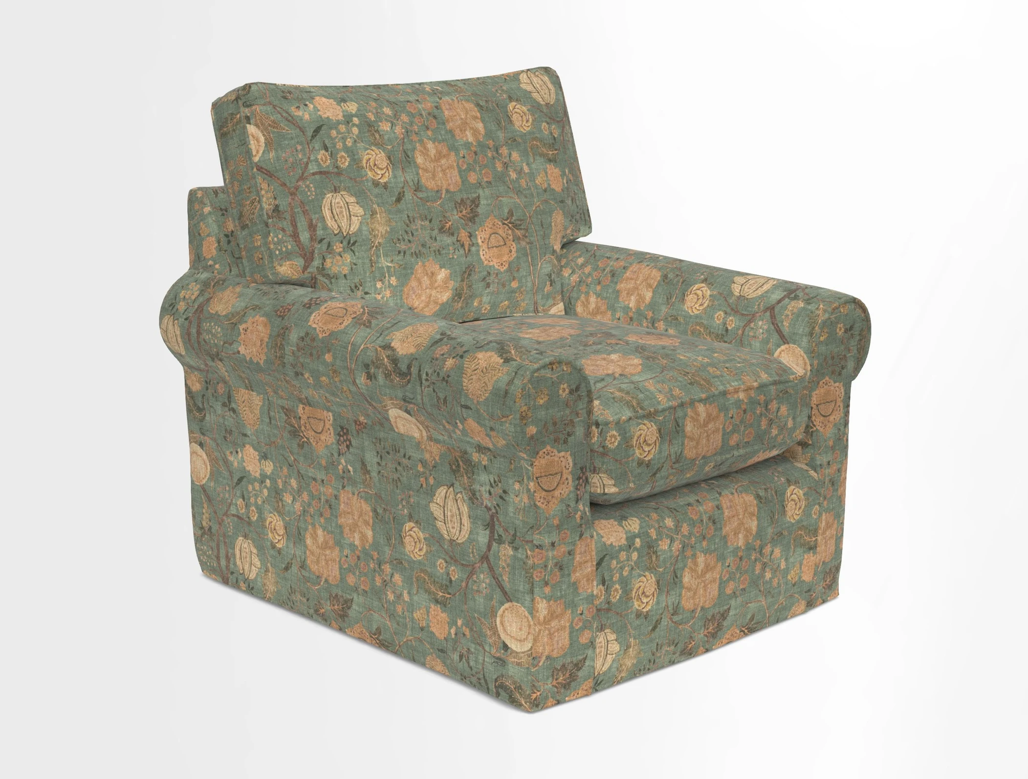 Bignor Chair in Two Tone Plain Biscuit. Loose cover option available