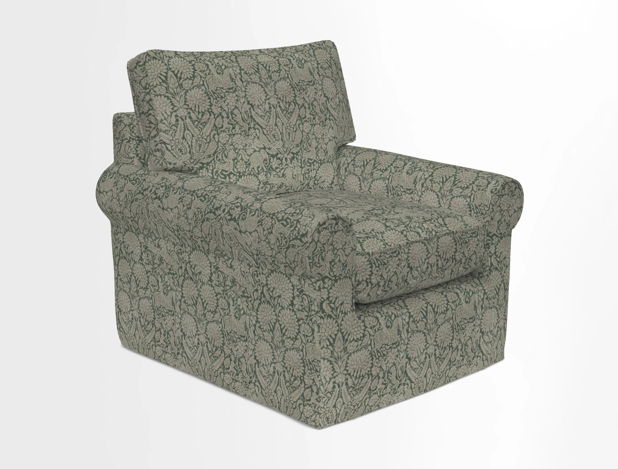 Bignor Chair in Two Tone Plain Biscuit. Loose cover option available