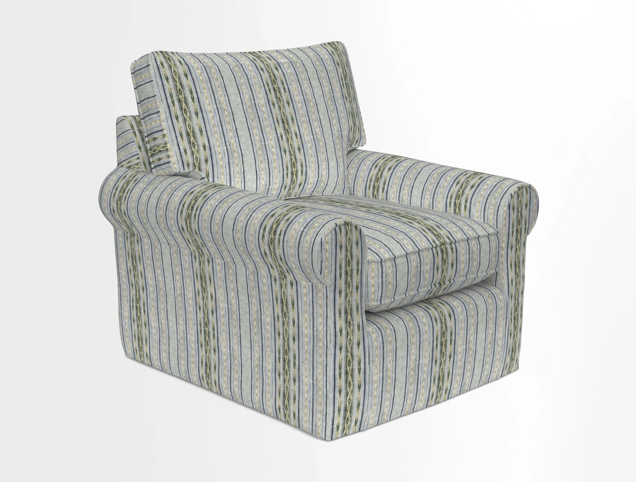 Bignor Chair in Two Tone Plain Biscuit. Loose cover option available