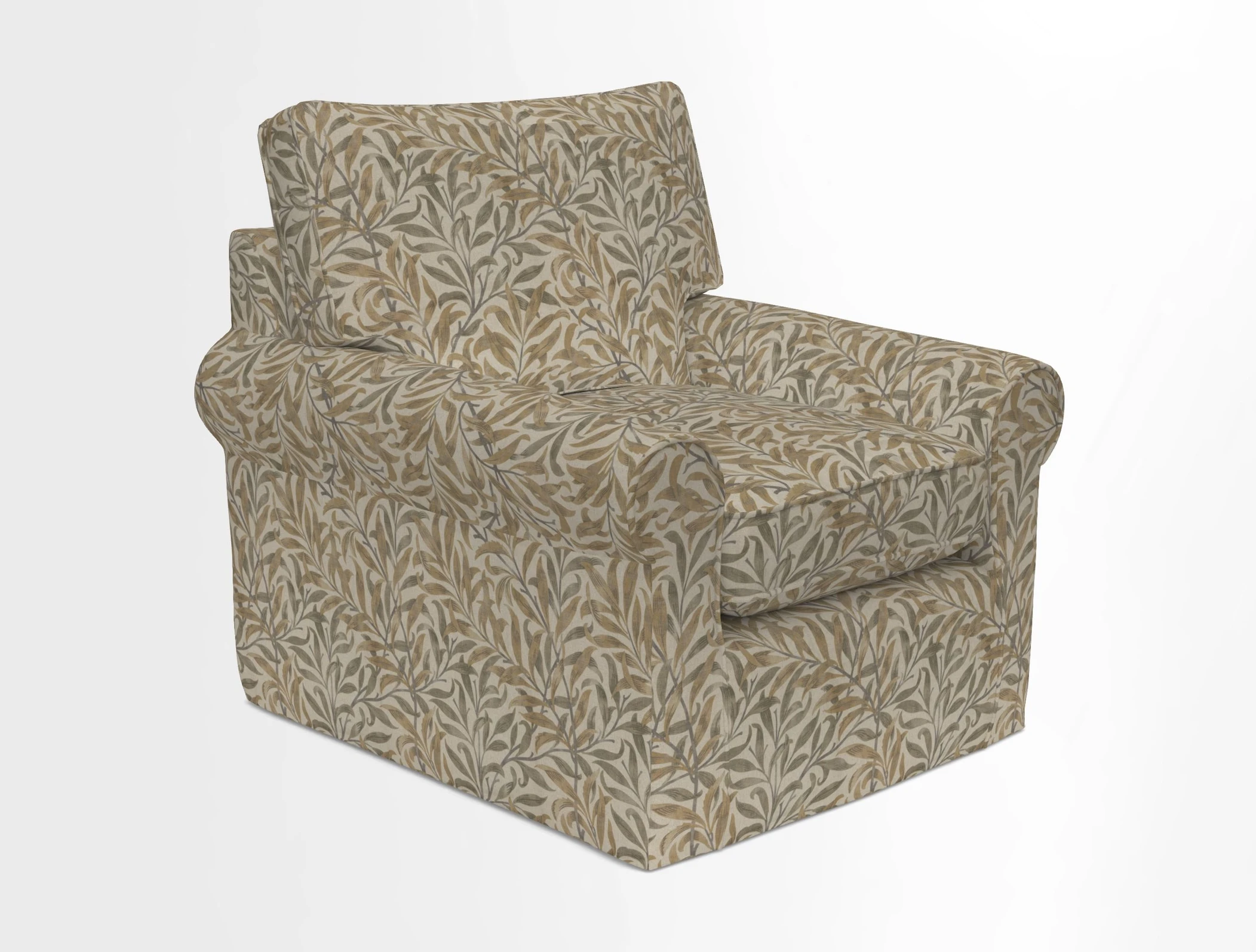 Bignor Chair in Two Tone Plain Biscuit. Loose cover option available