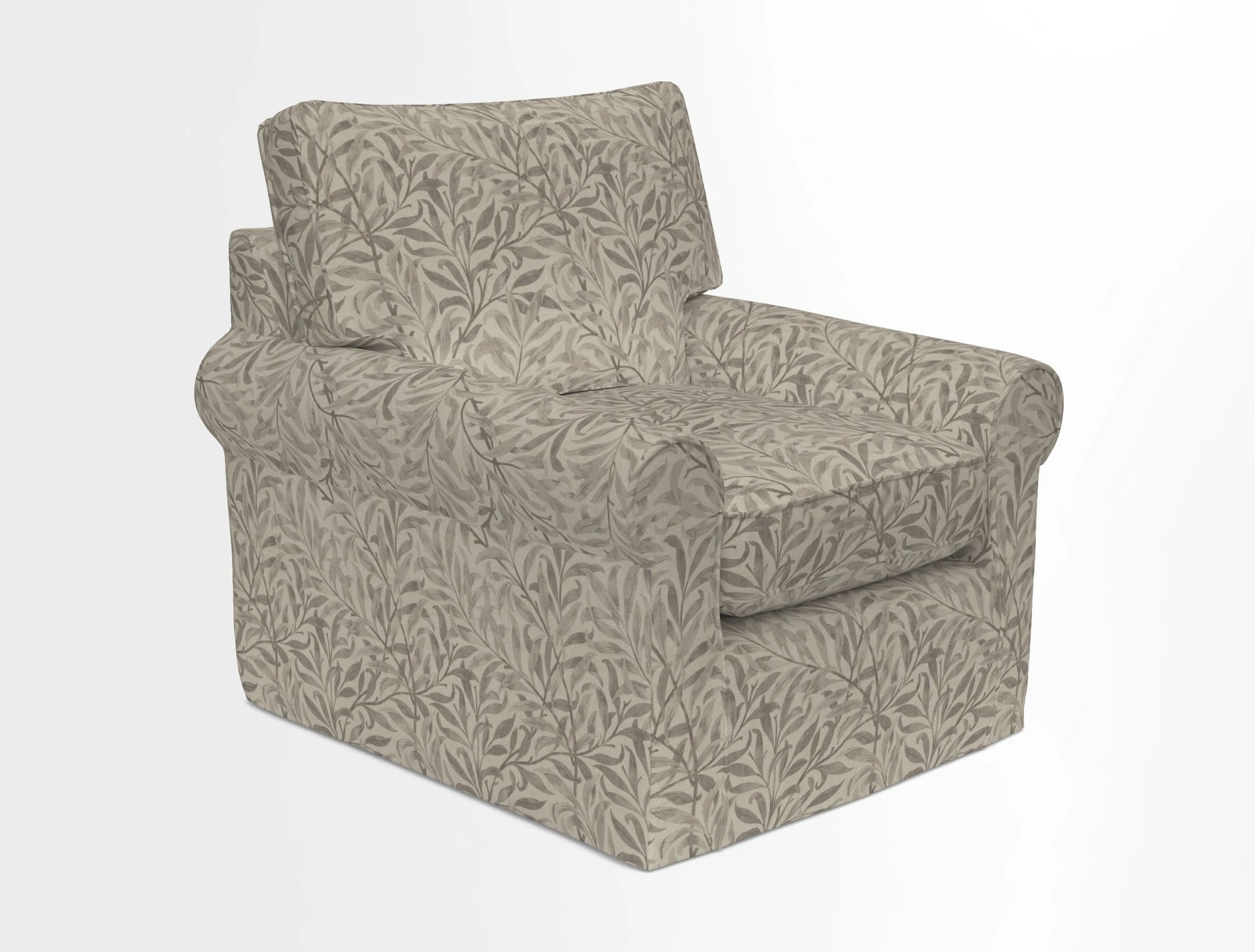Bignor Chair in Two Tone Plain Biscuit. Loose cover option available