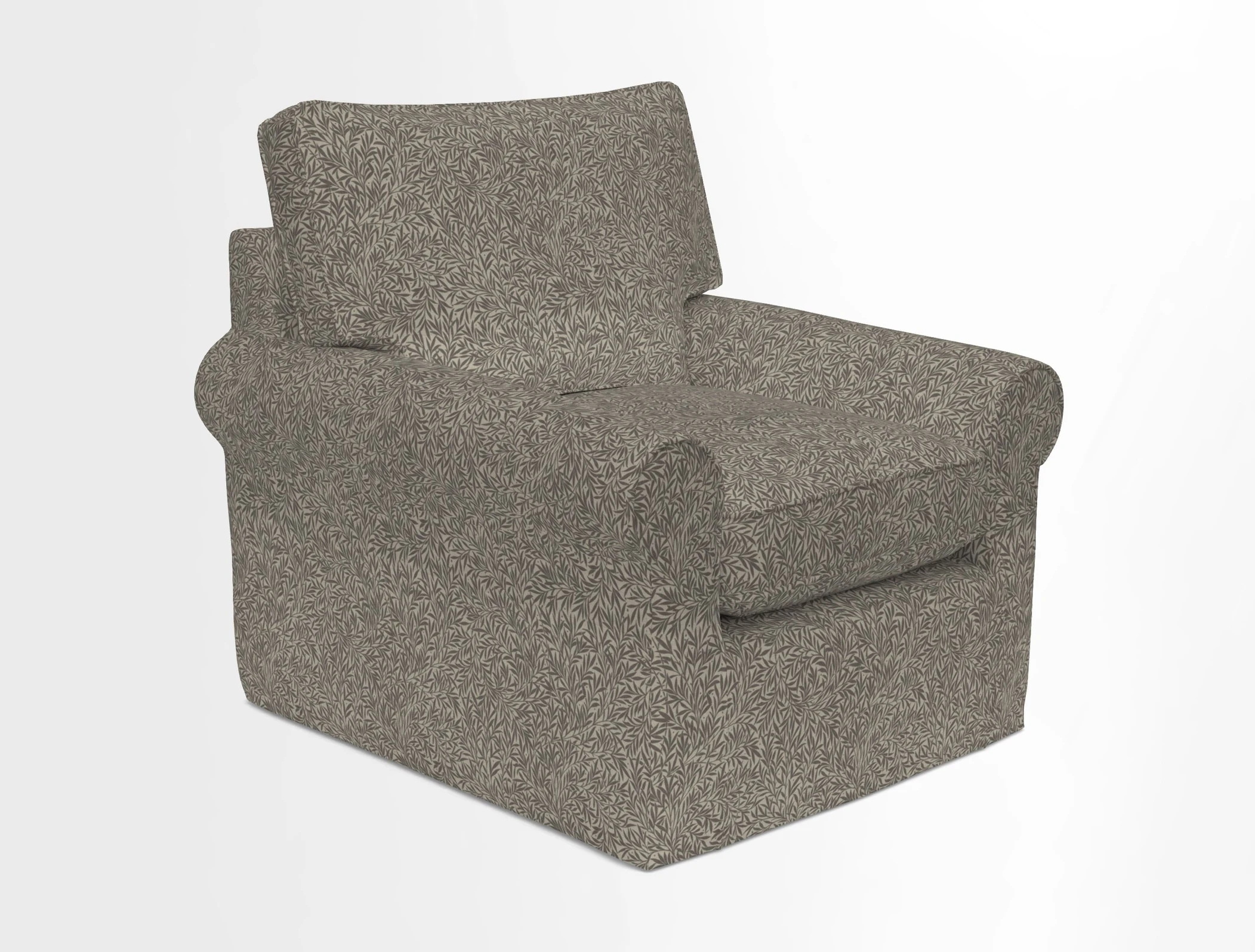 Bignor Chair in Two Tone Plain Biscuit. Loose cover option available