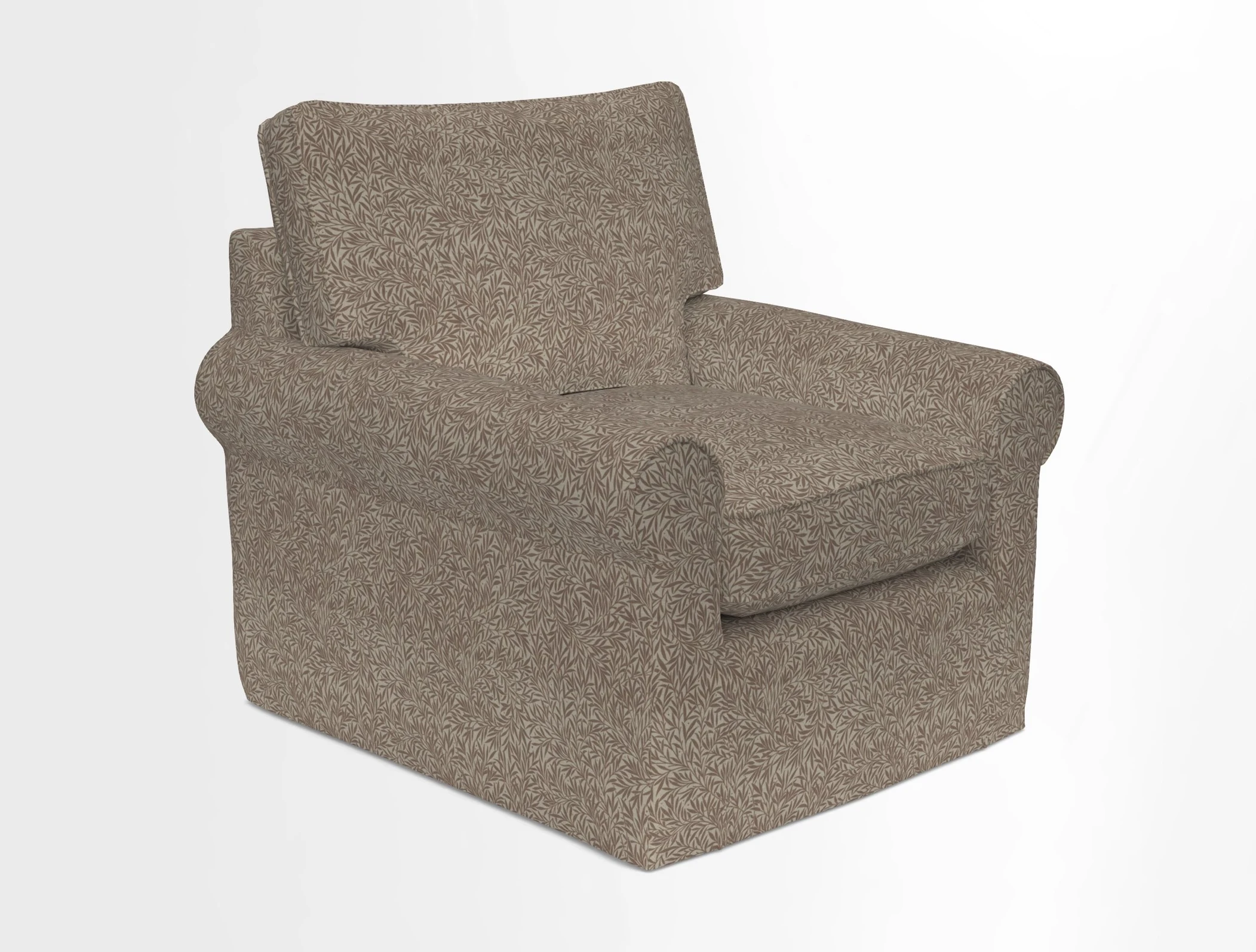 Bignor Chair in Two Tone Plain Biscuit. Loose cover option available