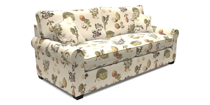 Bignor 3 Seater Sofa in V&A Drawn From Nature Oak Tree Gold. Loose cover option available