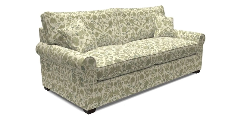 Bignor 3 Seater Sofa in V&A Drawn From Nature Oak Tree Gold. Loose cover option available