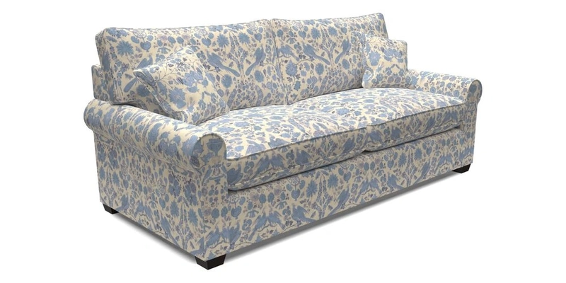 Bignor 3 Seater Sofa in V&A Drawn From Nature Oak Tree Gold