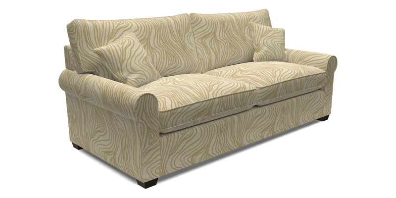 Bignor 3 Seater Sofa in V&A Drawn From Nature Oak Tree Gold. Loose cover option available