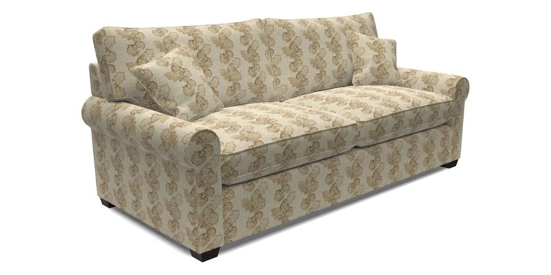 Bignor 3 Seater Sofa in V&A Drawn From Nature Oak Tree Gold. Loose cover option available