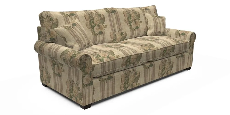 Bignor 3 Seater Sofa in V&A Drawn From Nature Oak Tree Gold