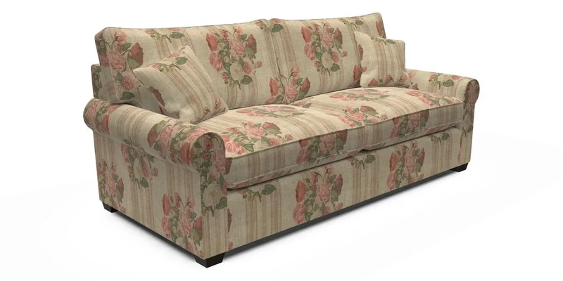 Bignor 3 Seater Sofa in V&A Drawn From Nature Oak Tree Gold