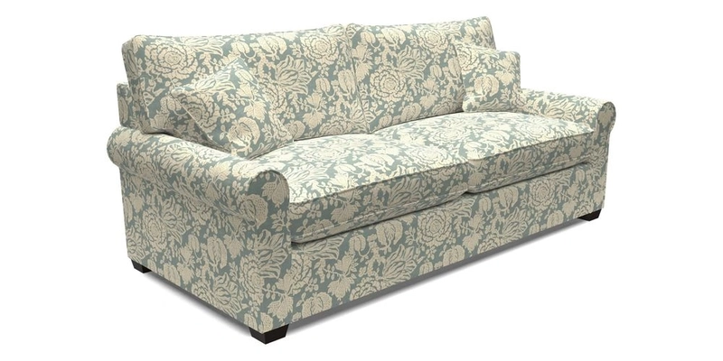 Bignor 3 Seater Sofa in V&A Drawn From Nature Oak Tree Gold. Loose cover option available