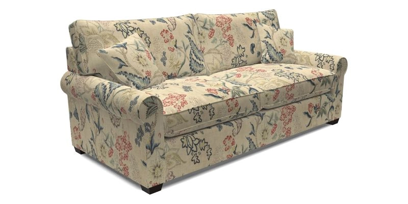 Bignor 3 Seater Sofa in V&A Drawn From Nature Oak Tree Gold