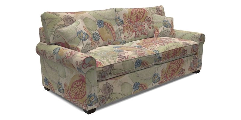 Bignor 3 Seater Sofa in V&A Drawn From Nature Oak Tree Gold