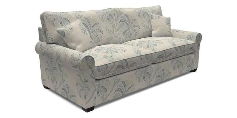 Bignor 3 Seater Sofa in V&A Drawn From Nature Oak Tree Gold