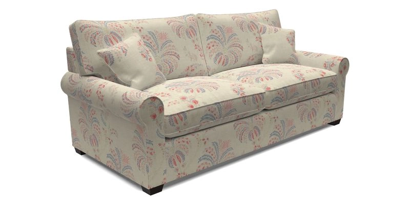 Bignor 3 Seater Sofa in V&A Drawn From Nature Oak Tree Gold. Loose cover option available