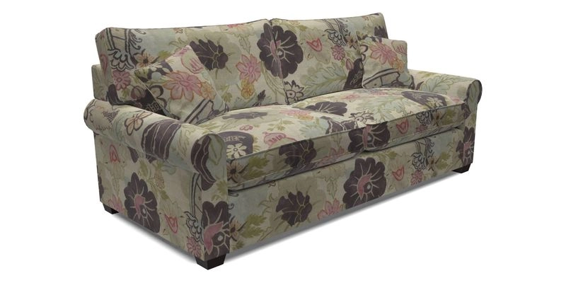 Bignor 3 Seater Sofa in V&A Drawn From Nature Oak Tree Gold. Loose cover option available