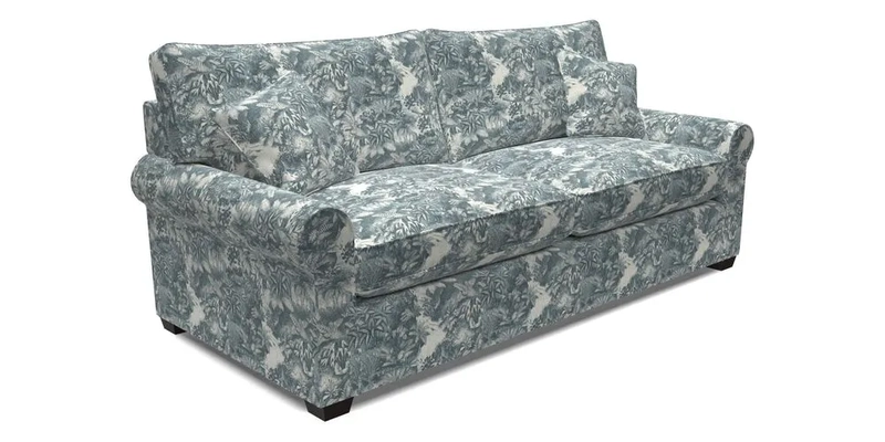 Bignor 3 Seater Sofa in V&A Drawn From Nature Oak Tree Gold. Loose cover option available