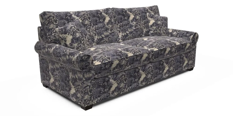 Bignor 3 Seater Sofa in V&A Drawn From Nature Oak Tree Gold