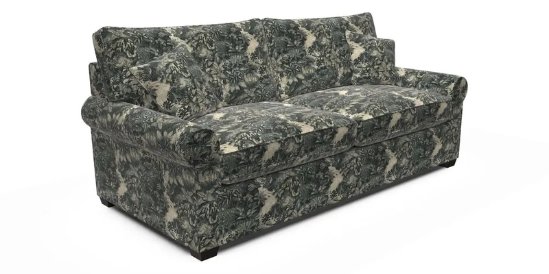 Bignor 3 Seater Sofa in V&A Drawn From Nature Oak Tree Gold
