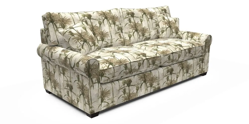 Bignor 3 Seater Sofa in V&A Drawn From Nature Oak Tree Gold